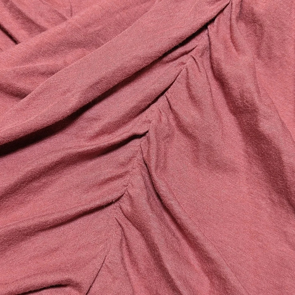 GAP Maternity Dark Dusty  Rose Dress Rouched Sides Woman's Large - Picture 4 of 6
